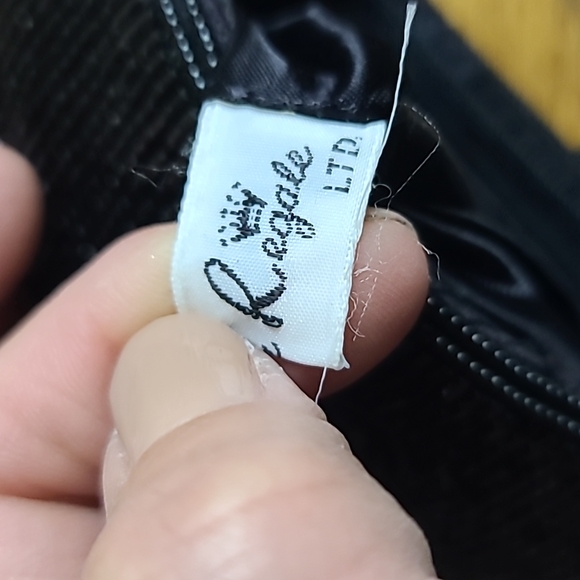 Black sequins beaded handmade purse Regale - Picture 7 of 8